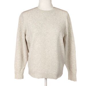 JW Anderson x Uniqlo Souffle Yarn Crew Neck Sweater Size XXS Oatmeal Oversized